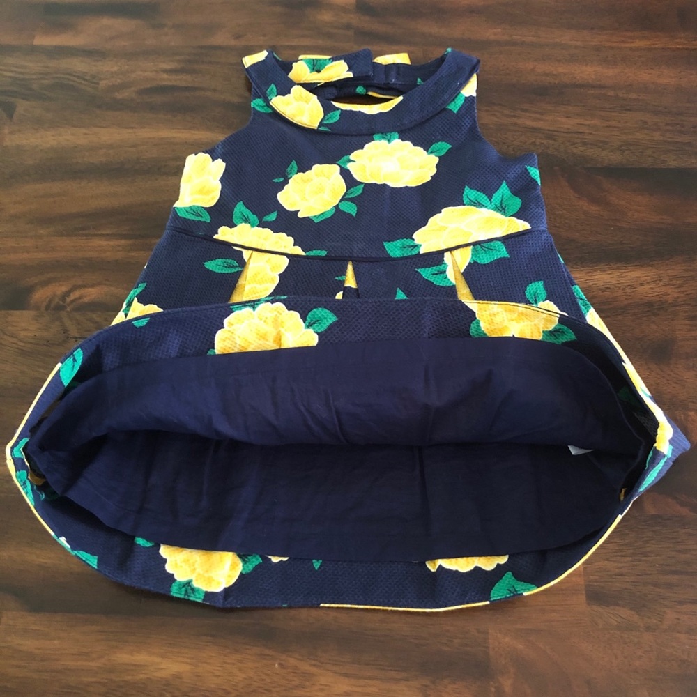 Janie and Jack Hamptons Hideaway Floral Piqué Dress - Picture 4 of 8